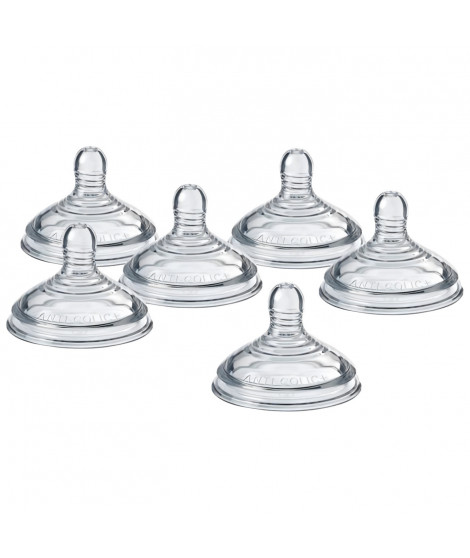 Tommee Tippee - Lot de 6 tétines de Biberon Anti-Colique Avancé - Débit Moyen - 3 Mois+