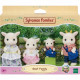 Figurines miniatures - SYLVANIAN FAMILIES - La famille Chevre - 4 personnages articulés et habillés avec soin