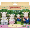 Figurines miniatures - SYLVANIAN FAMILIES - La famille Chevre - 4 personnages articulés et habillés avec soin