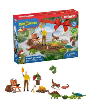 SCHLEICH - Calendrier de l'Avent Dinosaurs - 98644 - Gamme Dinosaurs