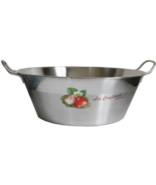 BAUMALU 340678 Bassine a confiture 38 cm décorée