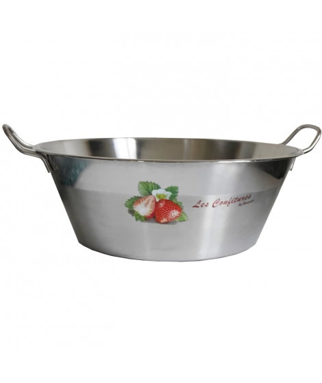 BAUMALU 340678 Bassine a confiture 38 cm décorée