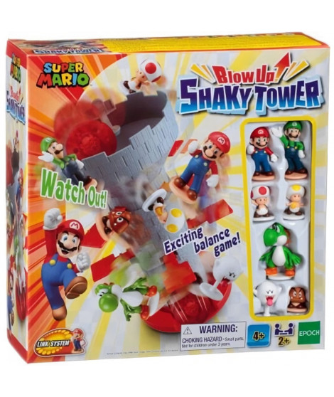 SUPER MARIO Blow Up! Shaky tower - Jeu de société - EPOCH - 7356