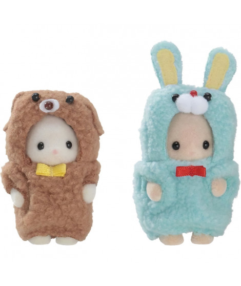 SYLVANIAN FAMILIES - Le duo des bébés en costumes lapin et chien