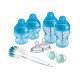 Tommee Tippee Kit Naissance Biberons Anti-Colique Avancé - Tétine valve Anti-Colique débit lent - 150 et 260 ml - Bleu