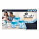 Tommee Tippee Kit Naissance Biberons Anti-Colique Avancé - Tétine valve Anti-Colique débit lent - 150 et 260 ml - Bleu