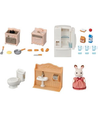 Le set d'ameublement cosy cottage et maman - SYLVANIAN FAMILIES - 5449 - A partir de 3 ans