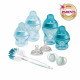 Tommee Tippee Biberon Kit Naissance Nouveau-Né Closer to Nature, Tétine Imitant le Sein Maternel,  Valve Anti-Colique, Bleu