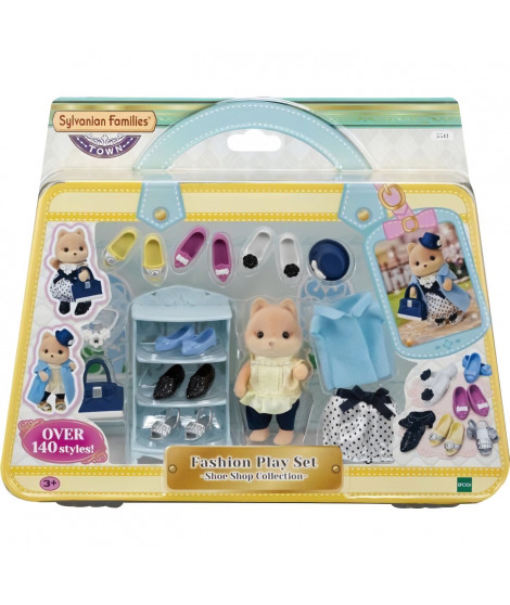 Figurines miniatures - SYLVANIAN FAMILIES - La valisette de mode et grande soeur Chien caramel