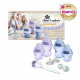 Tommee Tippee - Biberons Coffret Naissance Closer to Nature , Tétine Anti-Colique - Violet Bleu