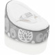 BABYMOOV Doomoo Nid - Transat bébé - Pouf Evolutif & Multifonctions des la Naissance - Flower Argent