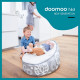 BABYMOOV Doomoo Nid - Transat bébé - Pouf Evolutif & Multifonctions des la Naissance - Flower Argent