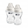 Tommee Tippee Closer To Nature Biberon, Tétine Imitant le Sein Maternel, Lot de 2, 340ml