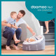 BABYMOOV Doomoo Nid - Transat bébé - Pouf Evolutif & Multifonctions des la Naissance - Giraf Grey