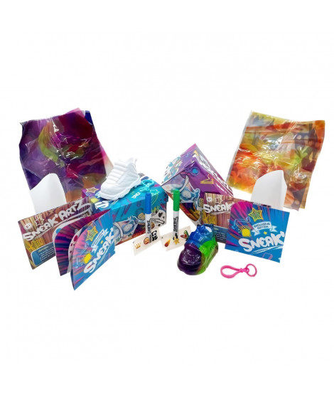 Basket Sneak'Artz a customiser - SPLASH TOYS - Série 2 - Hydrographie - Feutres effaçables - 24 modeles