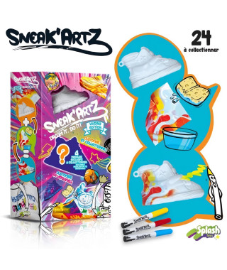 Sneak'Artz Shoebox Série 2 - 4 Baskets a customiser - Boîte Deluxe