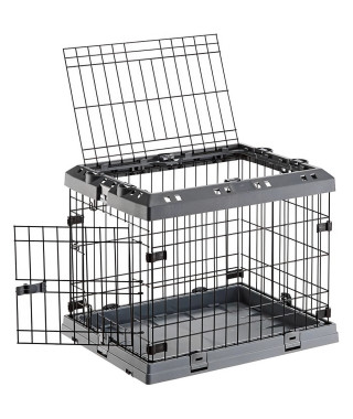 Cage Pliable pour tres petits chiens SUPERIOR 60 Clôture métallique, avec Séparateur, Double verrouillage - 60 x 47 x 50 cm