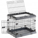 Cage Pliable pour tres petits chiens SUPERIOR 60 Clôture métallique, avec Séparateur, Double verrouillage - 60 x 47 x 50 cm