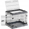 Cage Pliable pour tres petits chiens SUPERIOR 60 Clôture métallique, avec Séparateur, Double verrouillage - 60 x 47 x 50 cm