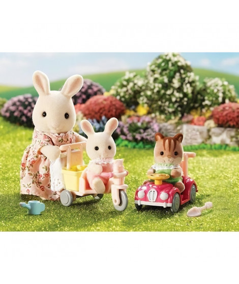 SYLVANIAN FAMILIES - 5040 - Le tricycle et mini voiture bébés - Le village