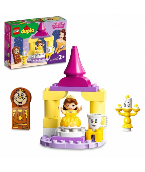 LEGO 10960 DUPLO Disney La Salle de Bal de Belle, Set Château Princesse de la Belle et la Bete, Jouet pour les Enfants des 2 Ans