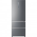 HAIER HTOPMNE7193 - Réfrigérateur combiné 3 portes 450L (310+140L) - Froid ventilé - L70xH190,6cm - Silver