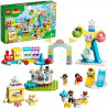 LEGO 10956 DUPLO Town Le parc d'attractions Jouet Enfant 2+ ans avec Train, Carrousel et Grande Roue