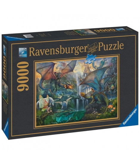 Puzzle 9000 pieces Ravensburger - La foret magique des dragons - Fantastique - Adulte