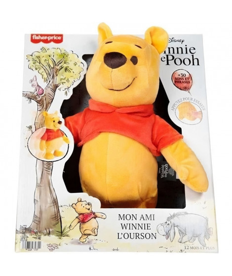 Peluche Winnie l'ourson marche et chante