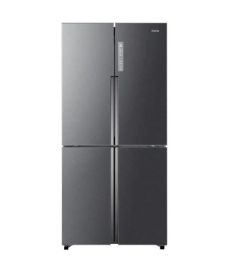 HAIER HTF-458DG6 - Réfrigérateur multi-portes - 456L (316+140) - Froid ventilé - L83.3 x H180.4 - Inox