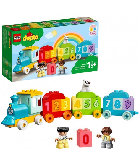 LEGO 10954 DUPLO Le train des chiffres - Apprendre a compter Jeux éducatif 1.5 an, Cadeau Jouet Bébé OU Set d'apprentissage