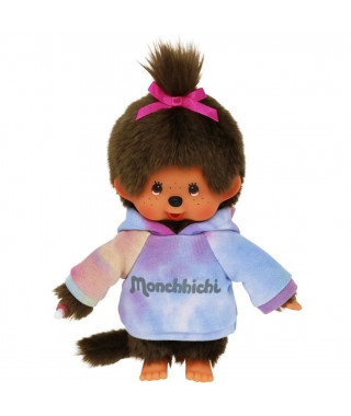 Bandai - Peluche Monchhichi Sweat Tie and Dye 20 cm