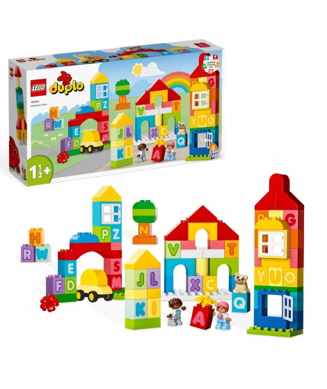 LEGO DUPLO Classic 10935 La Ville Alphabet, Jouet Éducatif, Apprendre Couleurs et Lettres