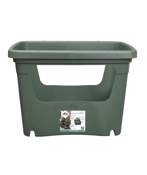 ELHO - Pot de fleurs -  Green Basics Stack & Grow Large - Leaf Green - Extérieur - L 35.1 x W 50.9 x H 35.7 cm