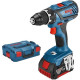 Perceuse-visseuse Bosch Professional GSR 18V-28 GBA + 2 batteries 4,0Ah + chargeur GAL 18V40 + L-BOXX - 06019H410A