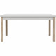 Table a manger extensible HOYVIK - 160,4 - 207 cm - Allonge se rangeant sous le plateau - décor chene sonoma avec du blanc mat