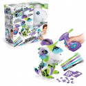 Peluche Air brush Dinosaure a personnaliser - Peluche spray art avec feutres et pochoirs - OFG243 - Canal Toys