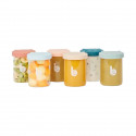 Babymoov ISY BOWLS 6 Pots de conservation en Verre Borosilicate - Gradués 250ml