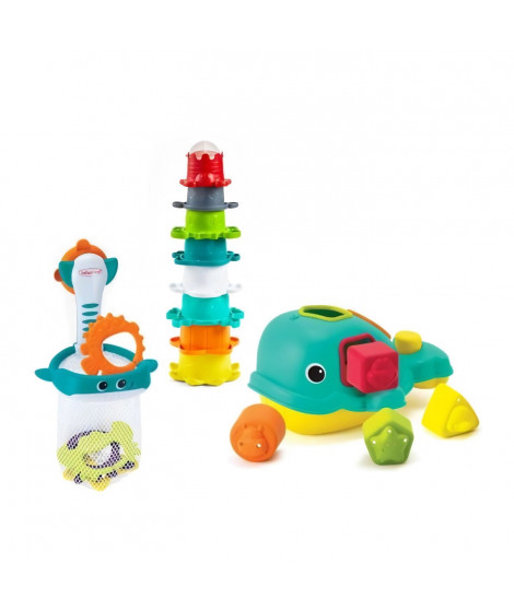 Coffret de bain 17 pieces Orque pour bébé - Infantino