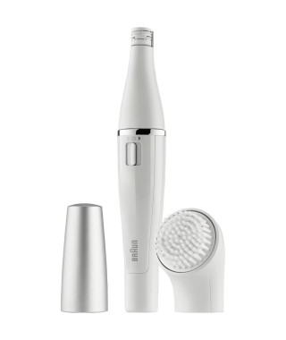 Braun FaceSpa 810 Épilateur Électrique Femme Visage et Épilation, Brosse Nettoyante, Pour Épilation et Nettoyage Du Visage