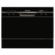 Lave-vaisselle compact pose libre BRANDT DFC6519B - 6 couverts - L55cm - 49 dB - Noir
