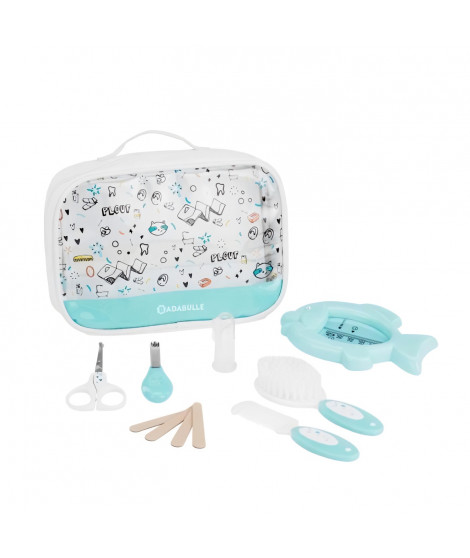 BADABULLE Trousse de soin PLOUF, 7 accessoires pour bébé