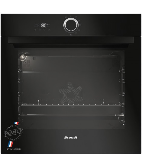 Four électrique encastrable Pyrolyse chaleur tournante BRANDT BXP5560B - Noir - 73L - A+ - Multifonction