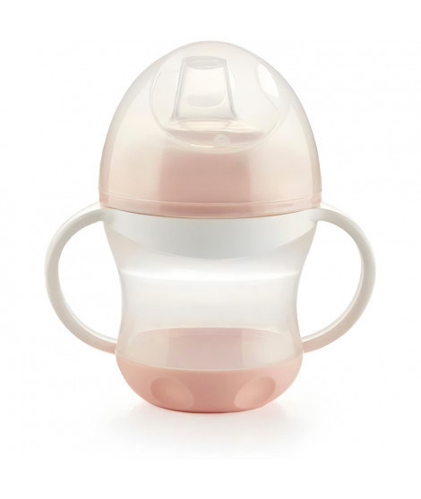 THERMOBABY Tasse anti-fuites + couv - Rose poudré