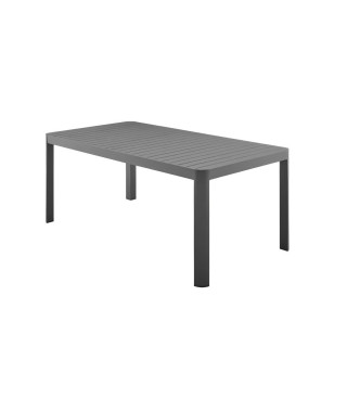 Table de jardin extensible sur 1 côté - Aluminium - 180/240 x 100 x 76 cm