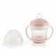 THERMOBABY Tasse anti-fuites + couv - Rose poudré