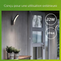 PHILIPS Applique murale SPLAY - 12W - Détection infrarouge - Anthracite