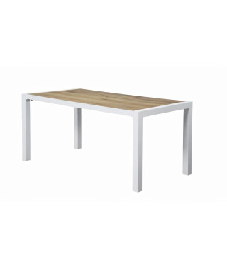 Table de jardin rectangulaire - 160 cm - Aluminium