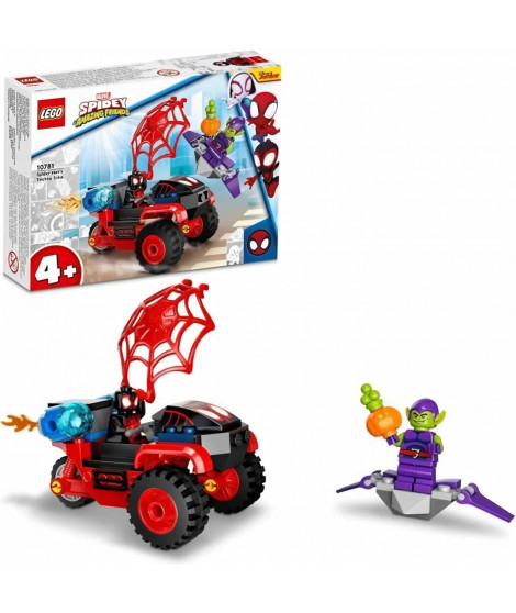 LEGO 10781 Marvel Spidey et Ses Amis Extraordinaires Miles Morales : Le Techno-Trike de Spider-Man, Jouet Enfants +4 Ans