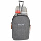 Baby on board- sac a langer - sac titou Gris chiné  - 2 compattiments 8 poches - sac repas - tapis a langer sac linge sale at…